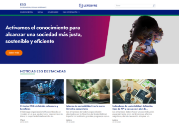 Lefebvre y APLANET lanzan un nuevo portal web sobre sostenibilidad y ESG