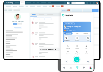 Ringover se integra con el CRM de Clientify para mejorar el contact center de pymes y startups