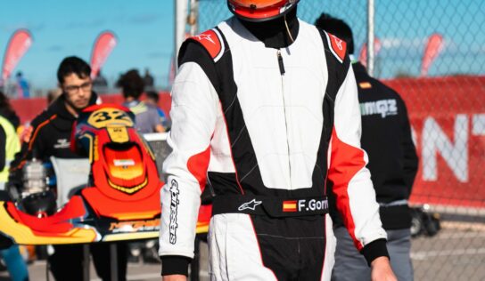 Fabián Gorrín, piloto de Maranello Spain, se prepara para la carrera de Hivern en el Circuito Lucas Guerrero
