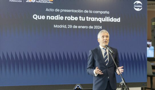 Grande-Marlaska preside la presentación de la campaña ‘Que nadie robe tu tranquilidad’ de la Fundación Legálitas