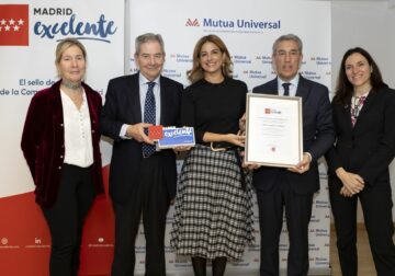 Mutua Universal recibe el sello Madrid Excelente por parte de la Comunidad de Madrid