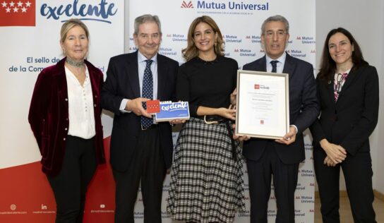 Mutua Universal recibe el sello Madrid Excelente por parte de la Comunidad de Madrid