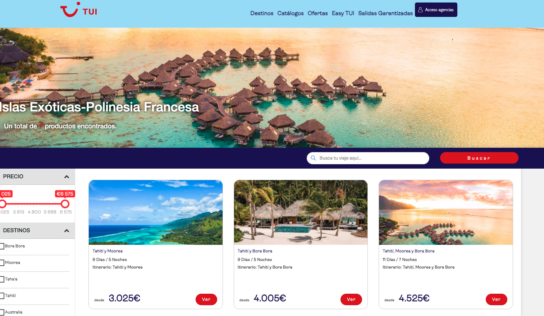 TUI Spain y Tahiti Tourisme se unen en una nueva campaña conjunta para promocionar Las Islas de Tahiti