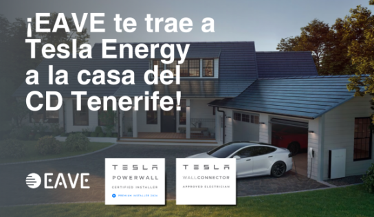 EAVE trae a Tesla Energy a la Ciudad Deportiva del CD Tenerife