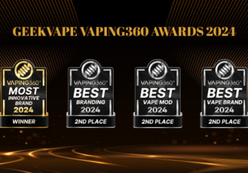 Geekvape gana a lo grande en los Premios Anuales 2024 de Vaping360