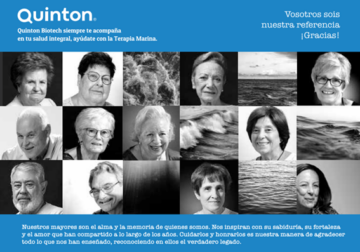 Quinton homenajea a los mayores, y los sitúa como referentes, en su calendario para este 2025