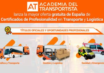 Academia del Transportista lanza la mayor oferta española de Certificados Profesionales del Transporte