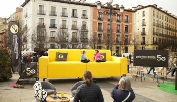 Más de 3.000 personas disfrutan de la intervención de arte urbano de Galerías del Tresillo en Madrid