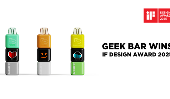 Geek Bar gana el premio iF DESIGN AWARD 2025 por dos innovadores productos conceptuales