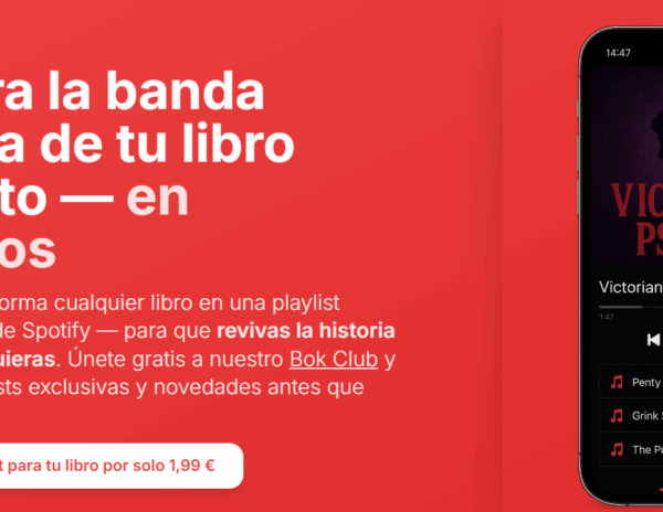 La startup BOKTON lanza la primera app que transforma cualquier libro en una playlist de Spotify con IA