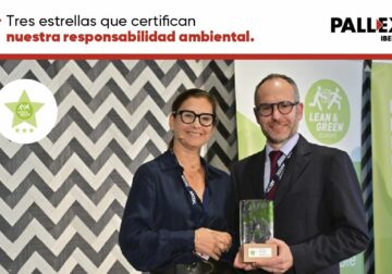 Pall-Ex Iberia, pionera en logística sostenible con 3 estrellas Lean & Green