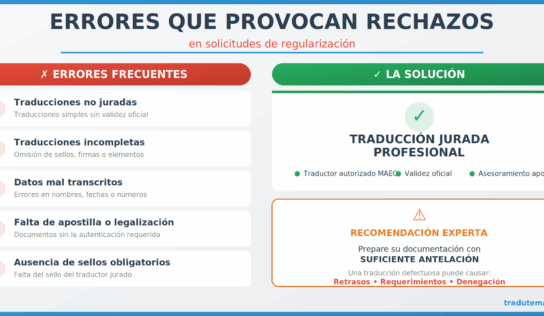 Tradutema alerta sobre la importancia de la traducción jurada en la regularización de extranjeros