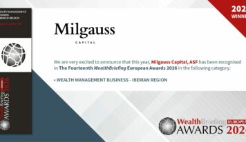 La andorrana Milgauss Capital, ASF recibe en Londres el prestigioso galardón a la Mejor Gestión de Patrimonios de la península ibérica