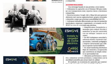 ESMOVE dispara su captación un 40% y lleva su modelo de crecimiento sostenible a los Premios IPMARK