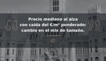El precio mediano de oficinas y edificios comerciales en Madrid sube un 7,7%, mientras cae el promedio