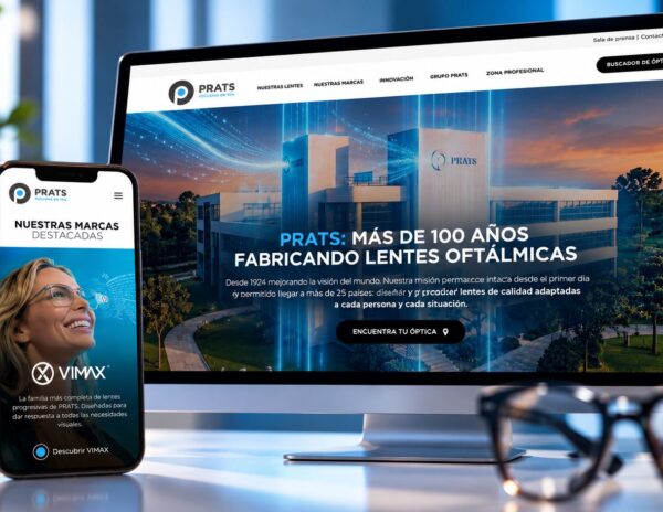 Grupo Prats renueva su web para reforzar su apoyo al profesional óptico